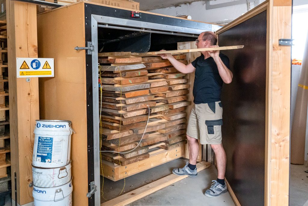 Holz in der Klimakammer