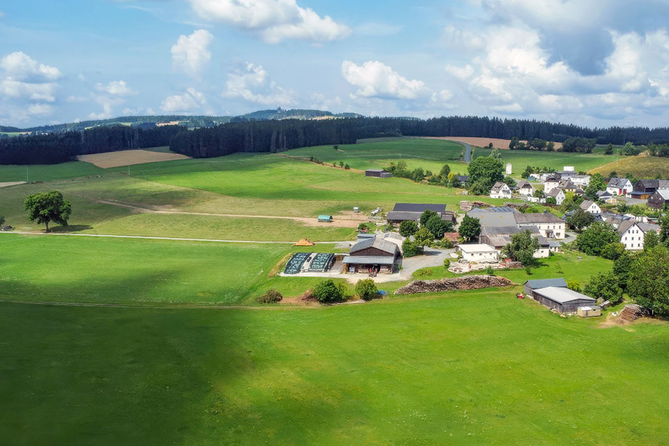 Luftbild Haidengrün im Frankenwald